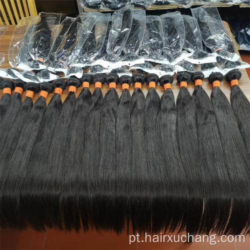 10a Pacotes de cabelo virgens indianos da Malásia com fechamento